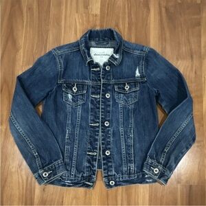 Abercrombie & Fitch Kids Dark Blue Denim Jacket